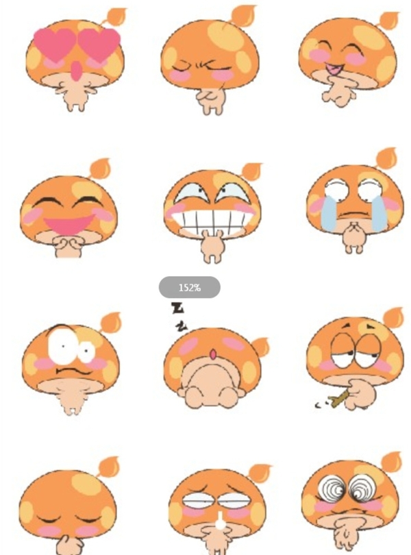 改良版的蘑菇表情