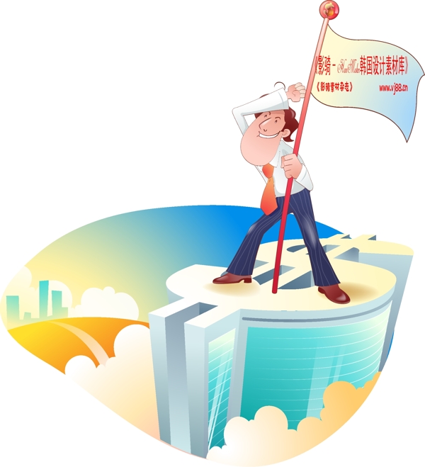 男性商業(yè)插畫商務(wù)矢量素材商務(wù)男性HanMaker韓國設(shè)計(jì)素材庫