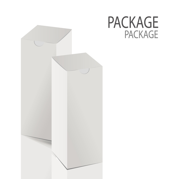 各式包装盒长方形设计素材