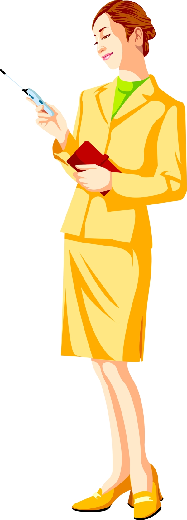 插畫時尚美女百態(tài)美女圖片