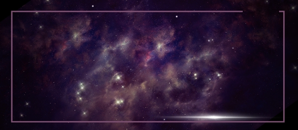 浪漫紫色星空廣告背景