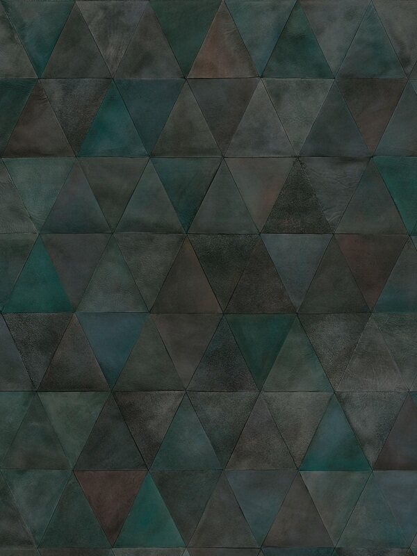 抽象图案 深绿三角