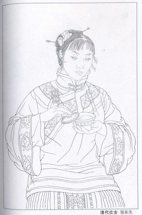 人物白描圖片