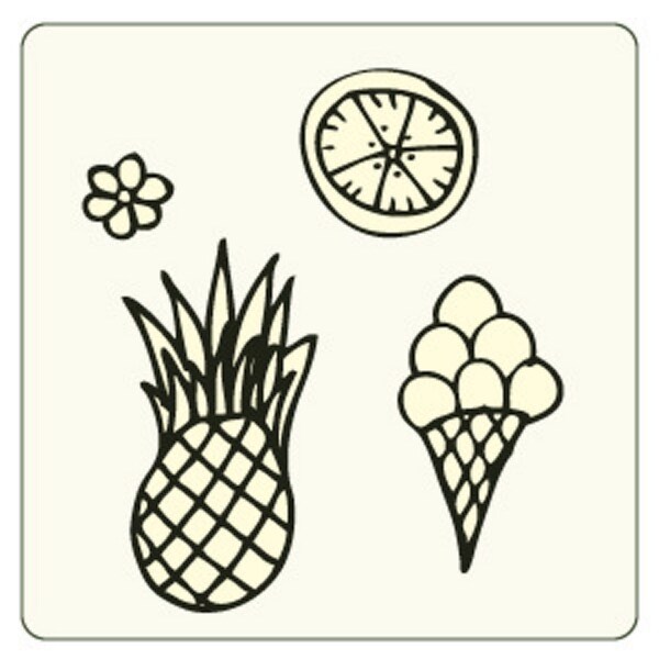 夏日元素圖標矢量