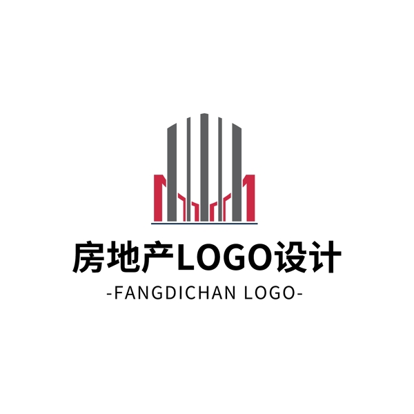 簡約大氣創(chuàng)意房地產logo標志設計