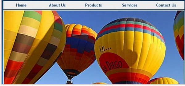 气球公司信息网页模板