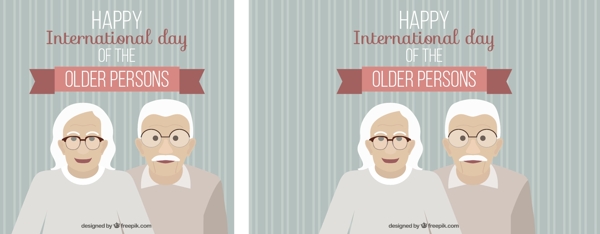 老年人国际日背景