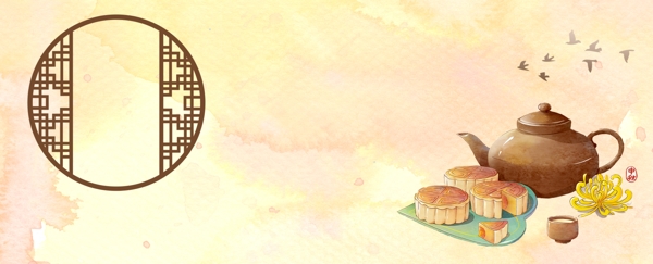灯笼八月十五中秋节背景图
