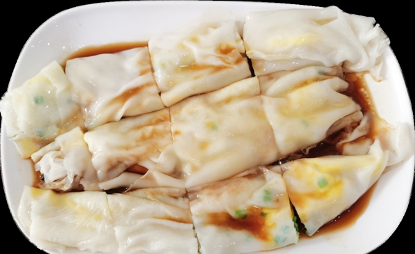 广东肠粉早餐图图片