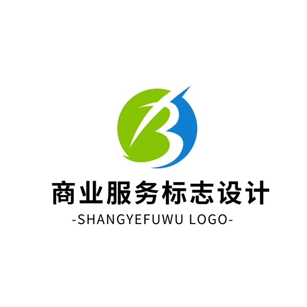 原创简约大气商业服务logo标志设计