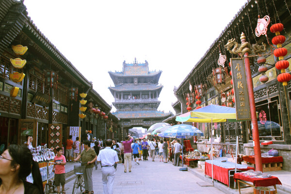 平遥古城街景图片