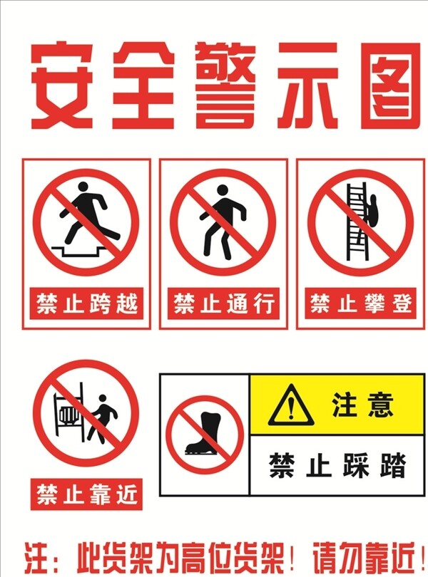 安全警示图