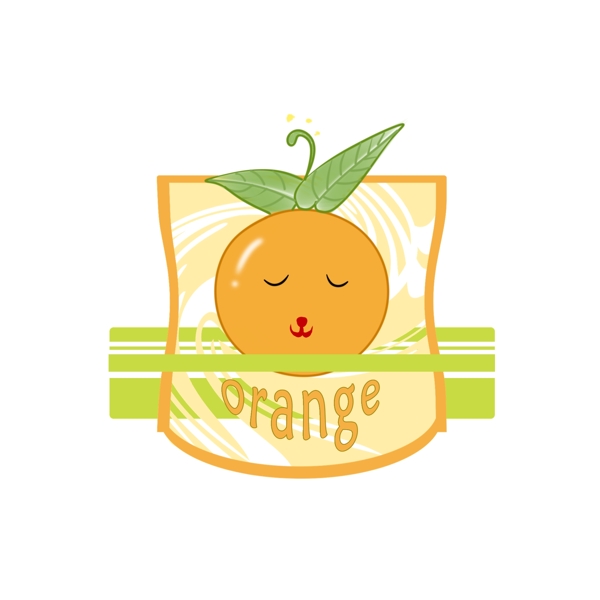 橘子logo水果店橙子橘子冷饮店图标标志