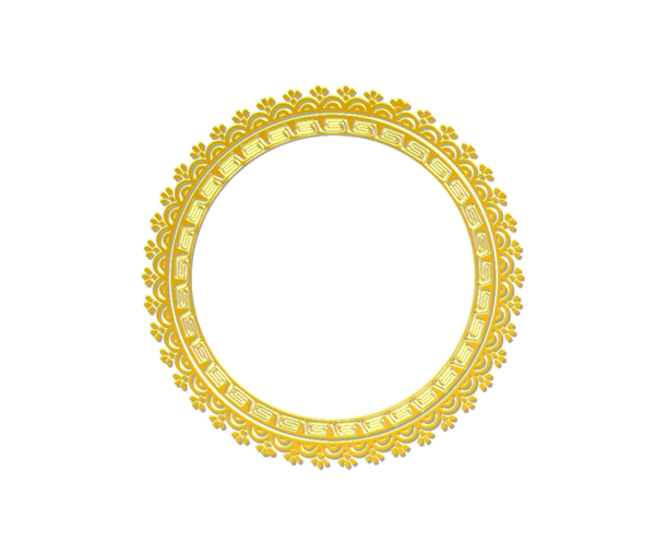 金色圆圈装饰