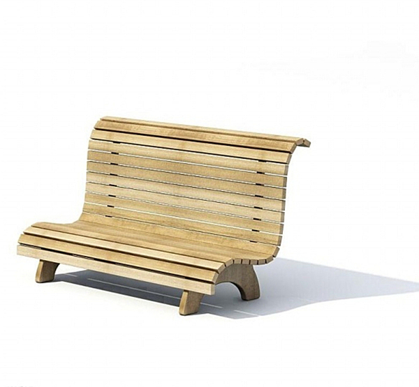 户外休闲座椅3D模型图片