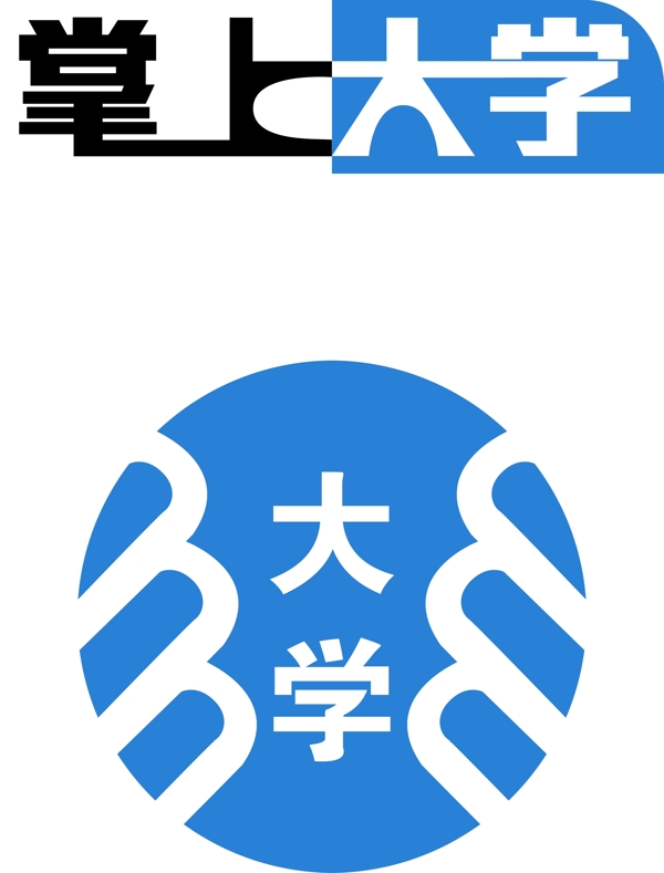 掌上大学矢量logo