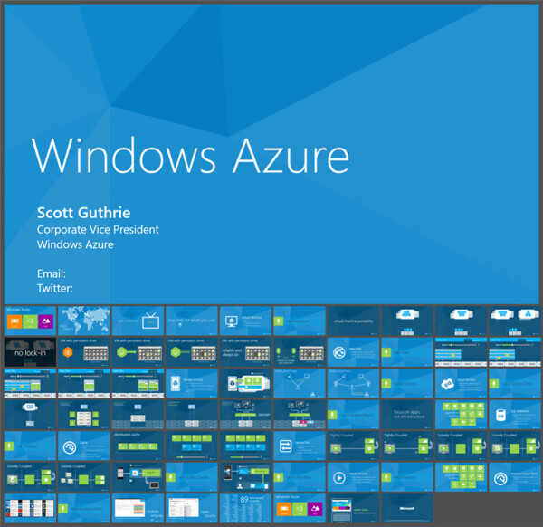 微软官方出品windows8风格蓝色大气简约商务PPT模板