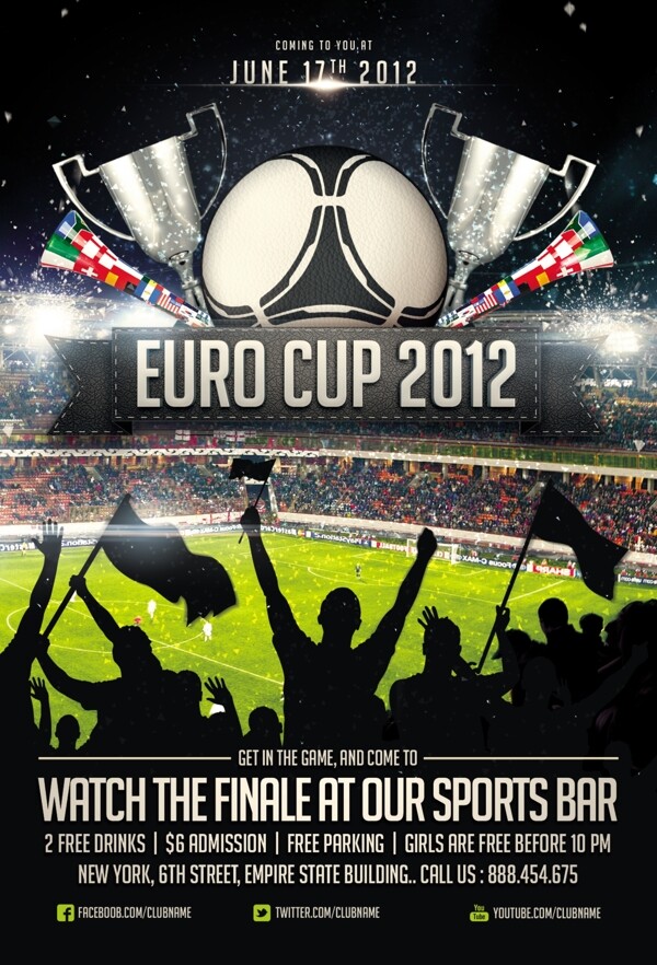 2012欧洲杯足球赛海报图片