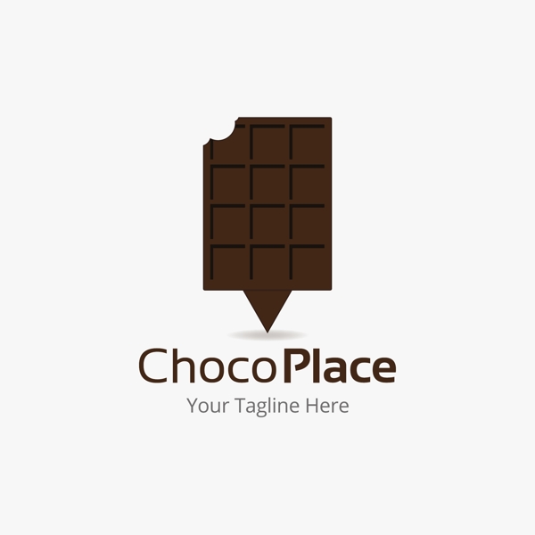 巧克力logo商务标志矢量