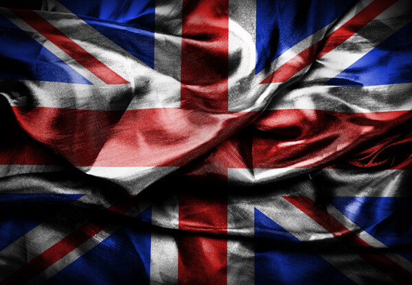 英国国旗褶皱图片