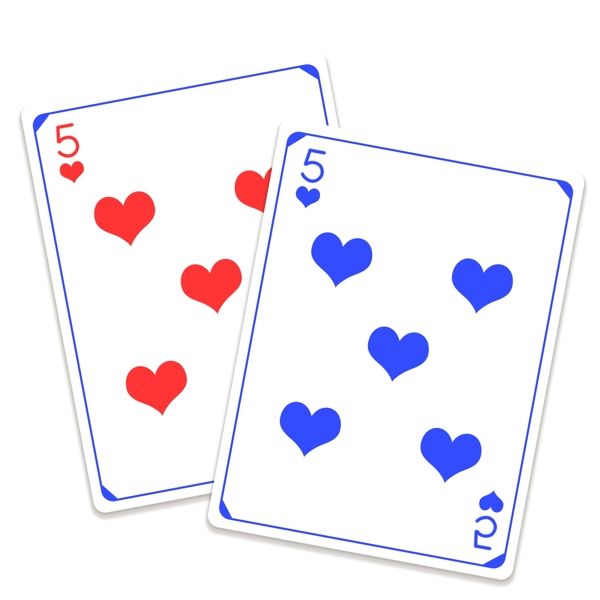 蓝色游戏扑克牌下载