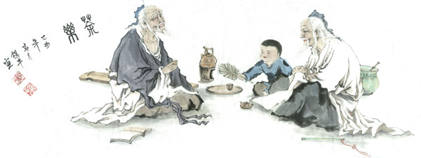 古代饮茶图图片