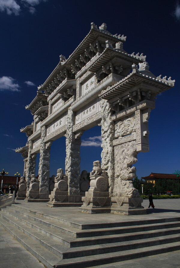 金山寺牌坊图片