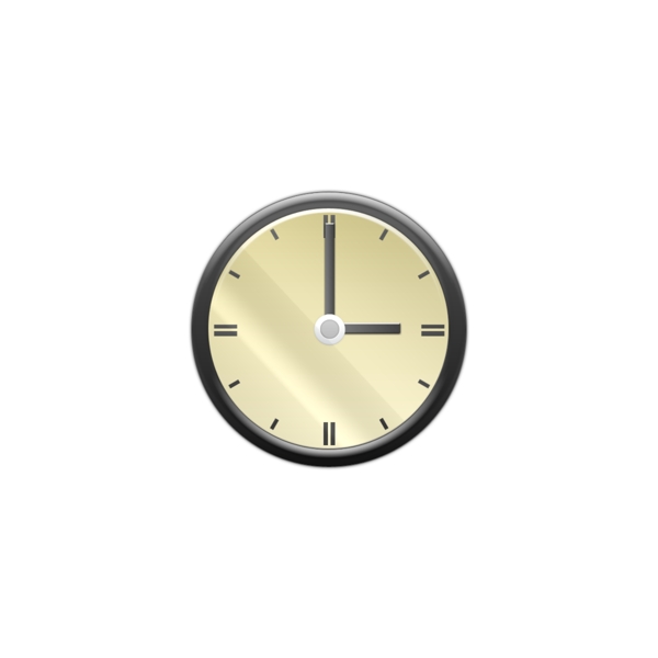 黑黄色式悬挂时钟icon图标