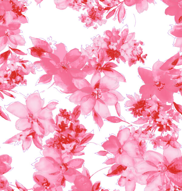 底纹背景弥漫着的粉色樱花