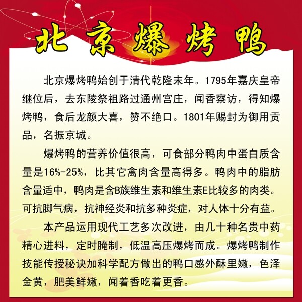 北京爆烤鸭图片