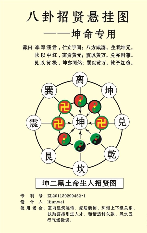 八卦招贤悬挂图