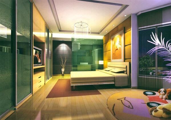 温馨卧室模型