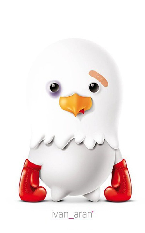 位图主题2012伦敦奥运会吉祥物小鸡免费素材