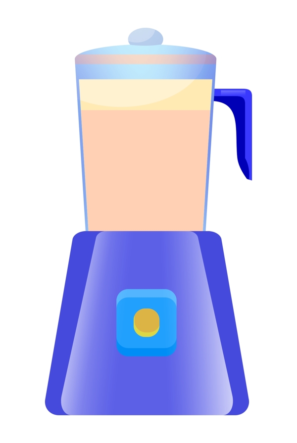 蓝色电器榨汁机