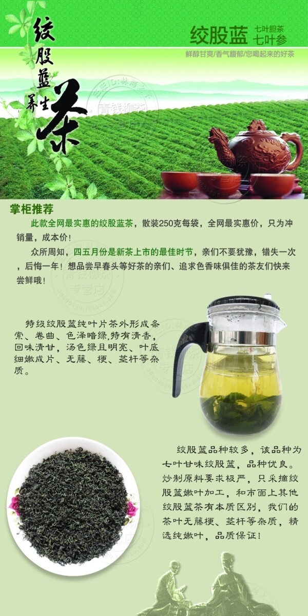 绞股蓝茶叶详情