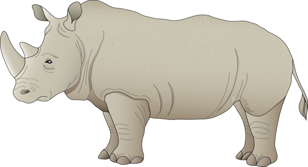 卡通犀牛设计素材