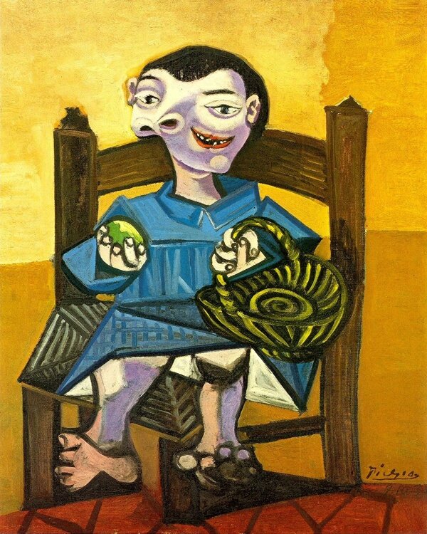 1939Gar鍣妌aupanier西班牙画家巴勃罗毕加索抽象油画人物人体油画装饰画
