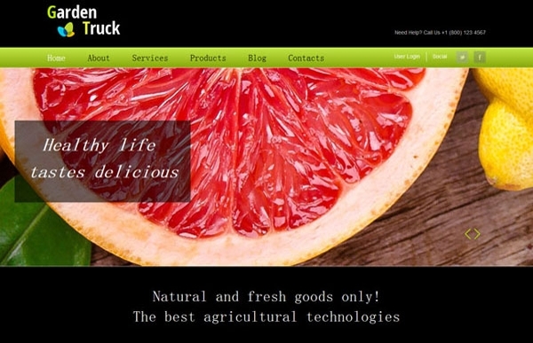 果园种植场HTML5网站模板