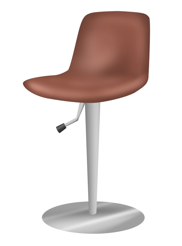 棕色椅子家具插画