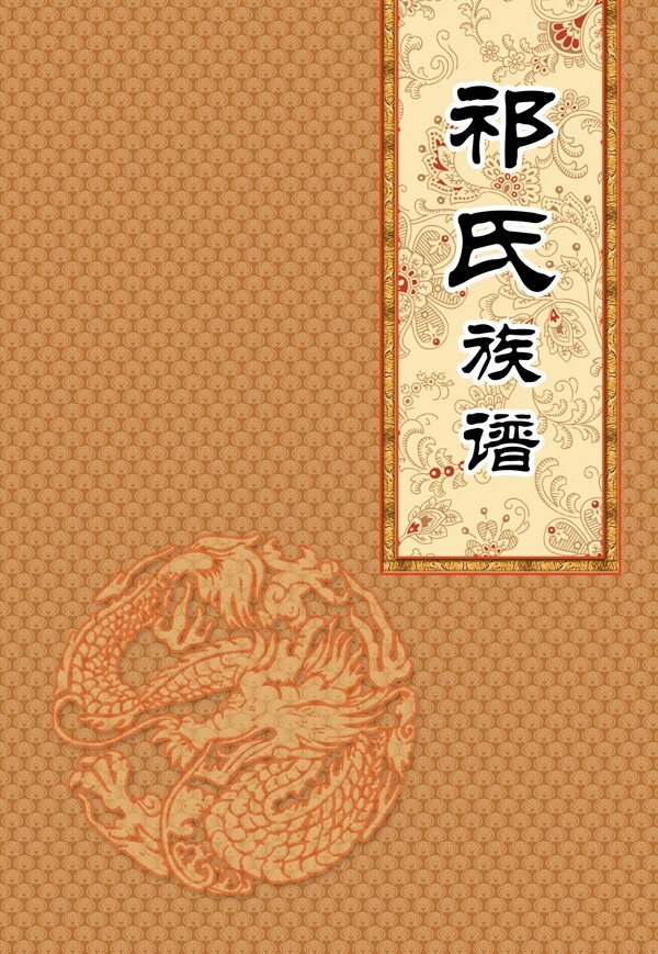 族谱封面书籍封面封面设计中国元素传统
