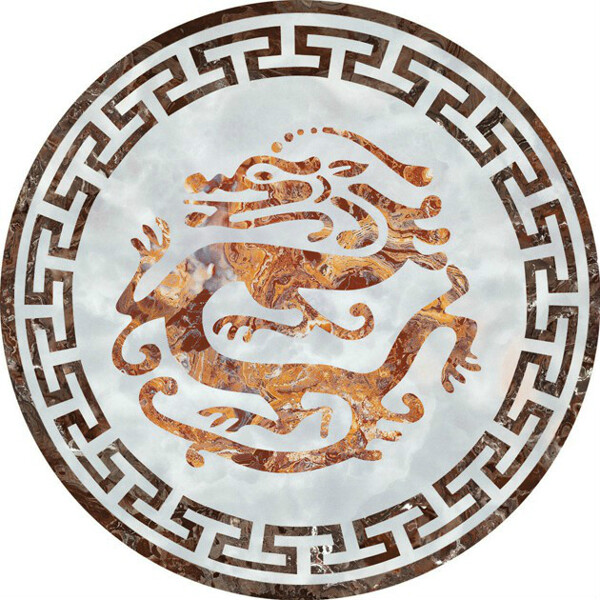 中式古典瓷砖拼花贴图