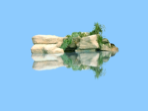 湖泊景观石
