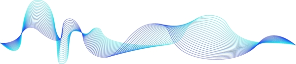 蓝色渐变科技线条可商用元素