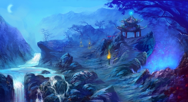 江湖笑游戏背景图片
