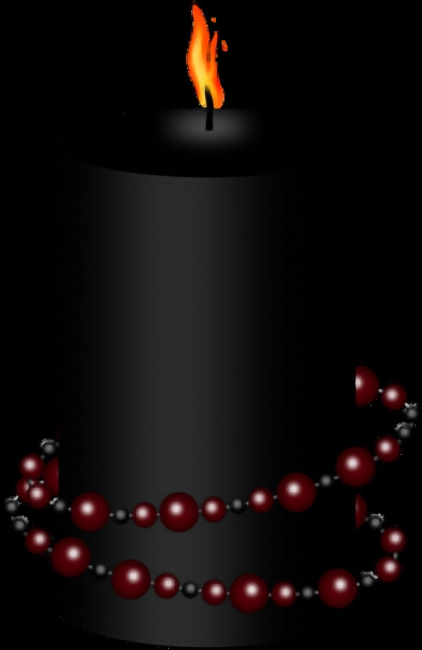 黑色的蜡烛免抠png透明图层素材