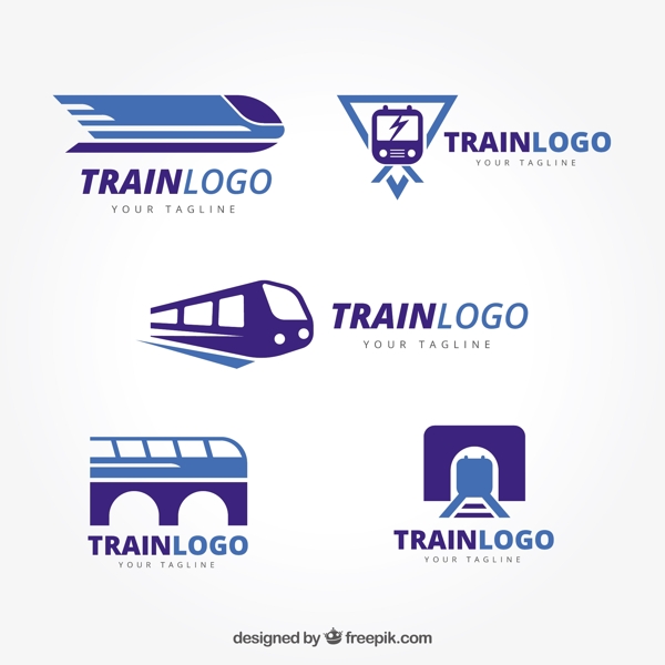 火车的logo标识标志矢量设计素材