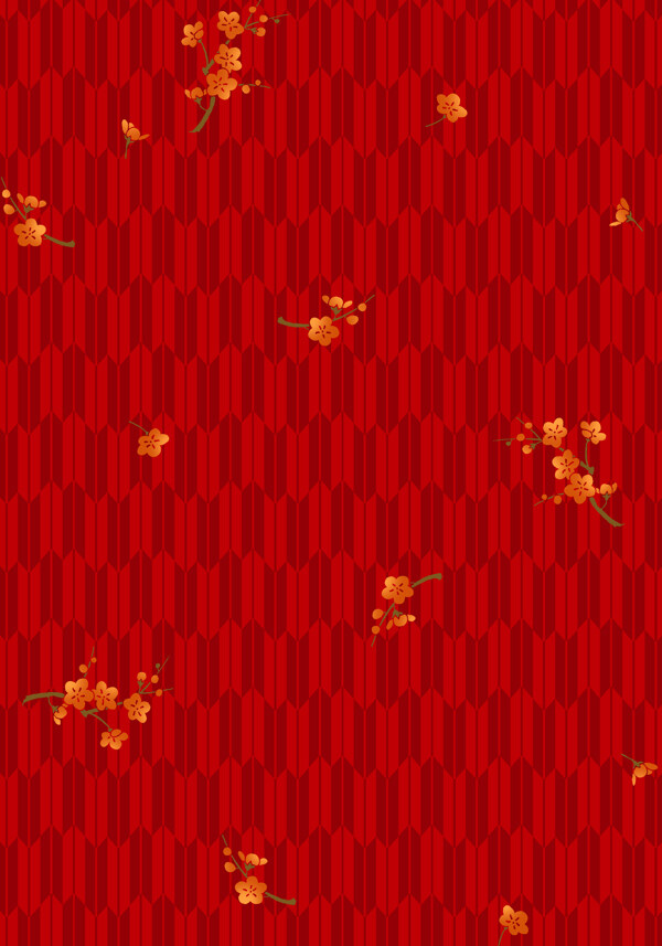红色条形排列花点缀底纹花纹素材