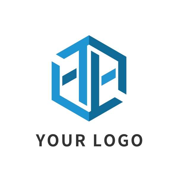 蓝色科技感logo标志标识