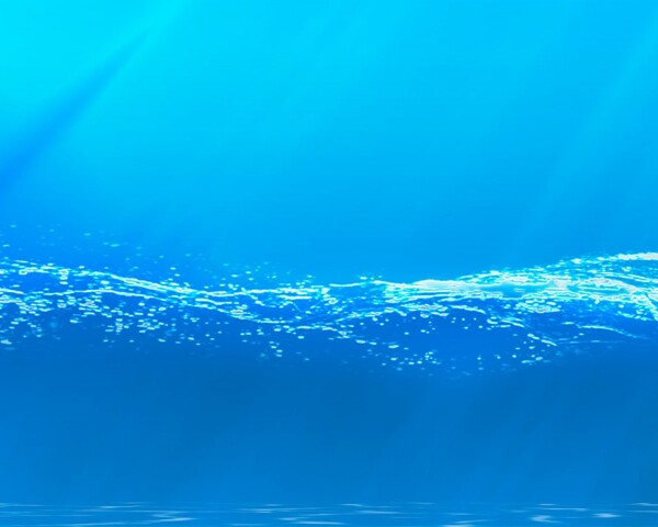 蔚蓝水波