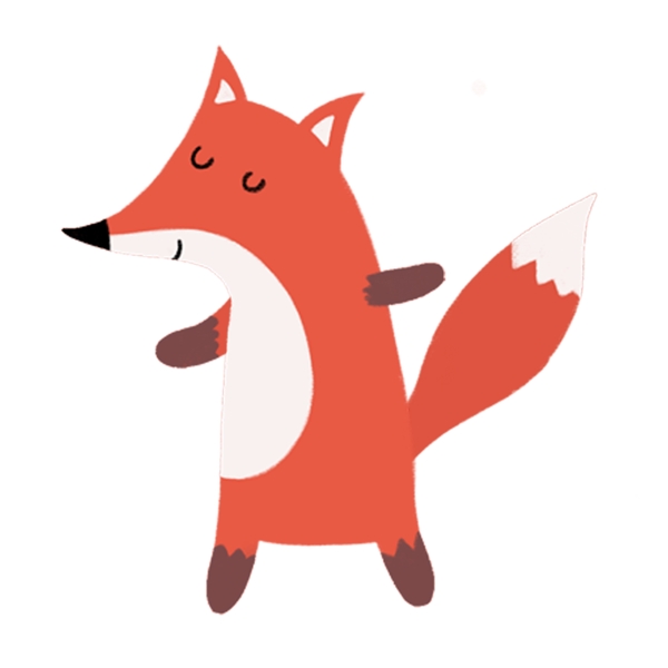 卡通手绘狐狸图片